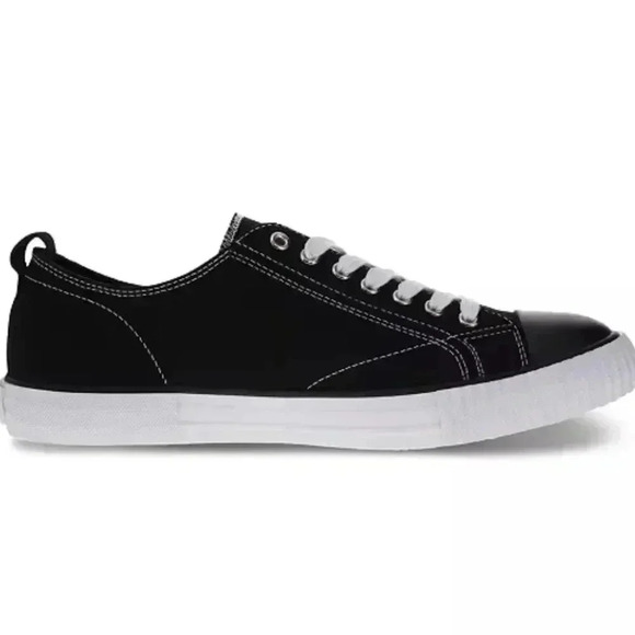 NEW Levi’s Men’s Anikin Low Top Black Lace Up Canvas Sneaker Shoe Size 10 NWT - Picture 1 of 11